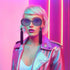 Elton Tassel Oversized Round Sunglasses